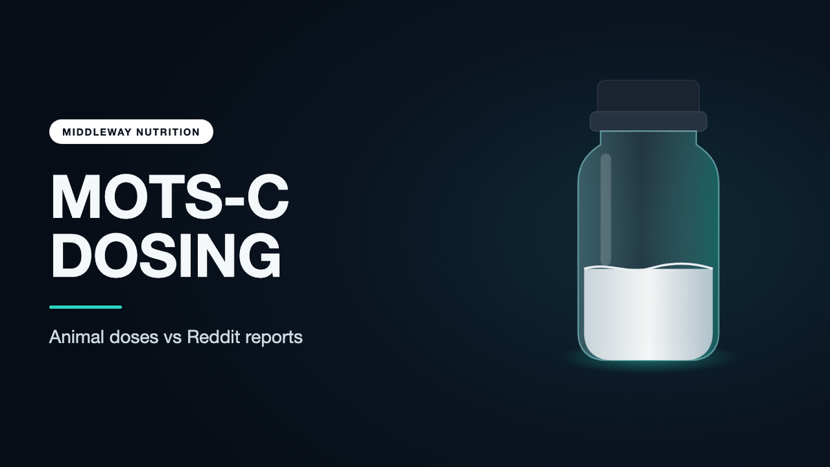 MOTS-c Dosage Chart: Study Doses vs Reddit Reports